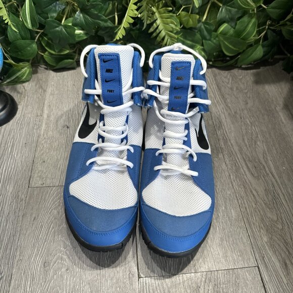Nike Fury Men's Size 13 Wrestling Shoes MMA Combat Royal Blue AO2416-401 - Picture 2 of 9